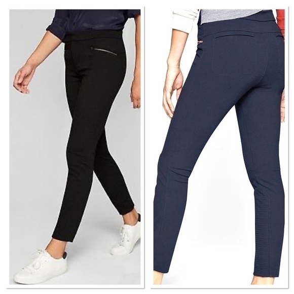Athleta Ponte Moto 2.0 pants black - Picture 1 of 9